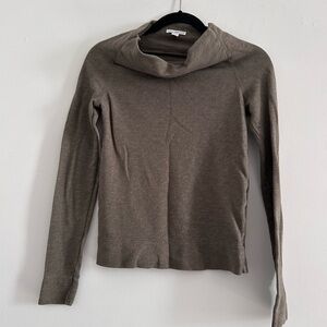 James Perse Taupe Cowl Neck Sweater